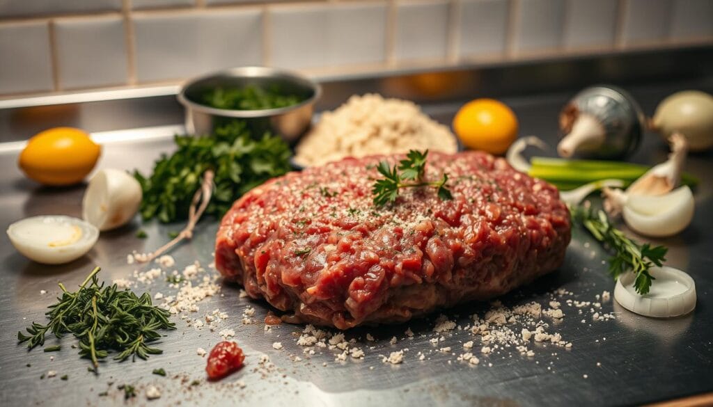 Meatloaf Mixture Preparation