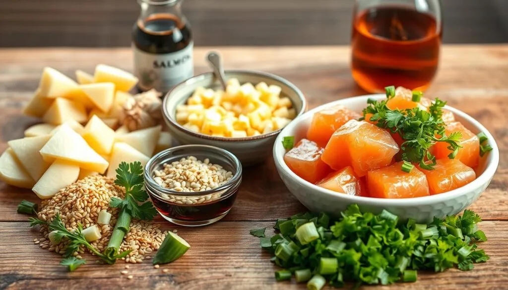 Salmon Poke Marinade Ingredients