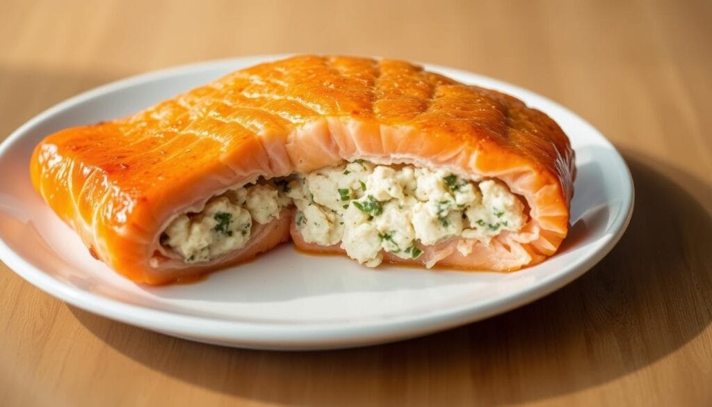 baked stuffed salmon