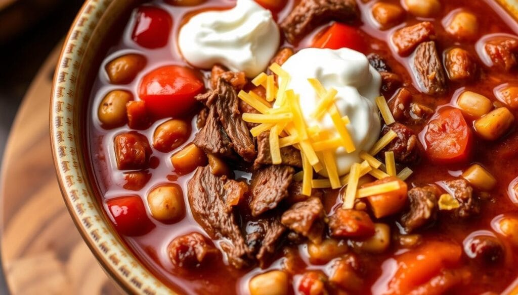 shaved beef chili recipe