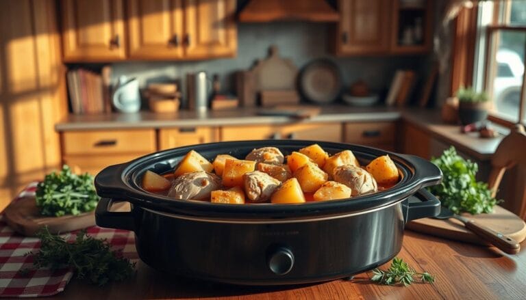 slow cooker chicken and potatoes