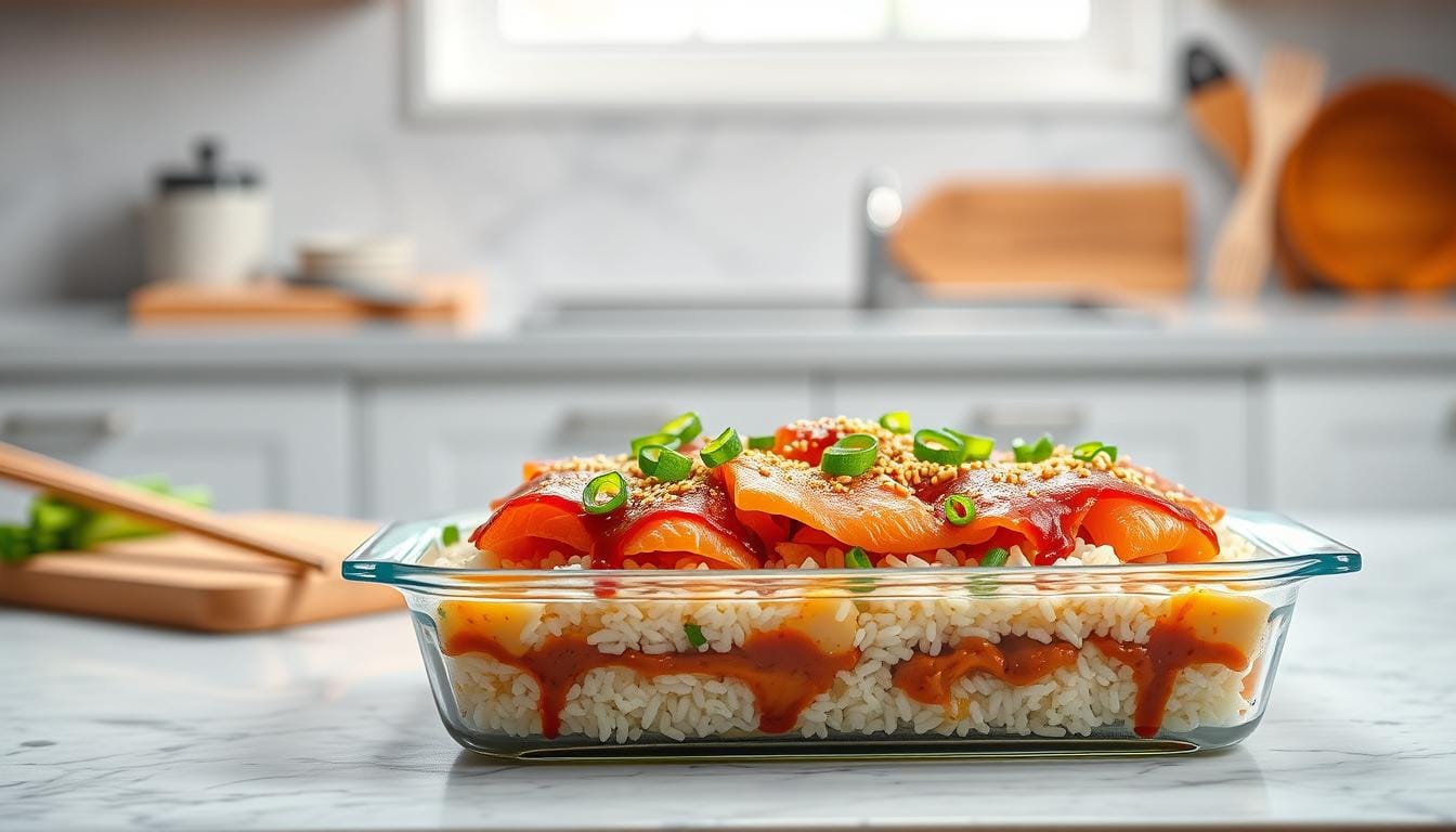 sushi bake recipe salmon